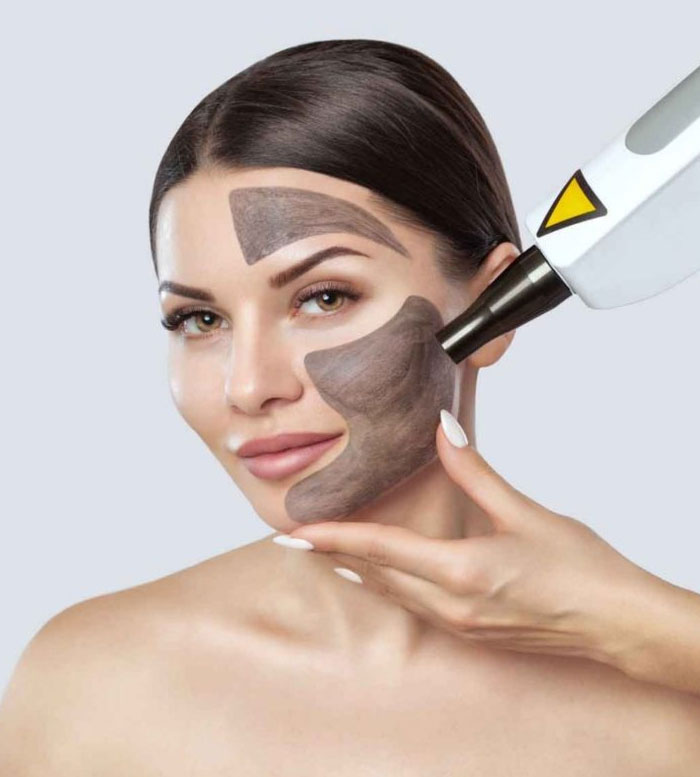 Infinity Láser mujer con tratamiento facial